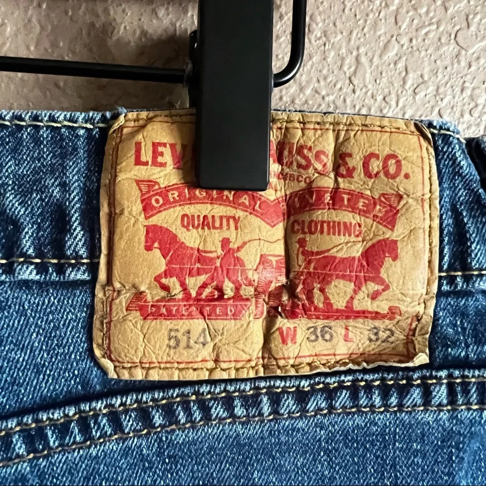 Levi’s 514 Straight Fit Jeans W36 L32 - Picture 9 of 12